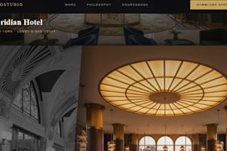 design a modern wix website for interior designers and decorators