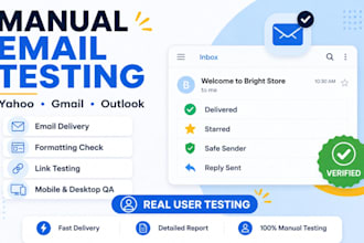 manually test your email campaign, email newsletter on yahoo, gmail, and outlook
