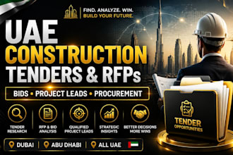 find uae construction tenders, rfps, bids, projects and procurement leads