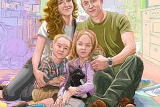 custom soft pastel portraits personalized hand drawn artwork