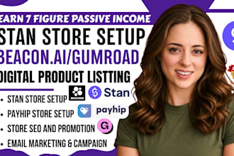 setup stan store digital product, stan store marketing, digital store, payhip