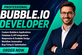 be bubble developer for saas, website,mvps and build bubble ai apps, saas