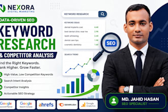 seo keyword research, clustering, and competitor analysis