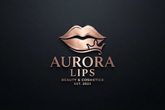 design a luxury lips logo for beauty and cosmetics brand