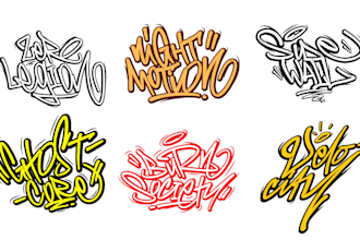 design unique graffiti tagging logo