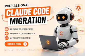 convert claude html lovable to wordpress wix squarespace shopify website