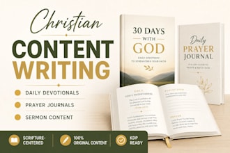 write powerful christian devotionals for daily or weekly content
