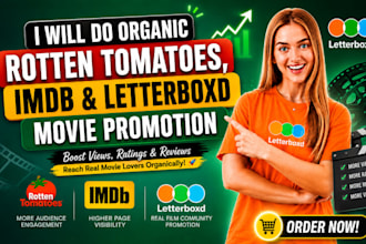 do organic rotten tomatoes, imdb and letterboxd movie promotion