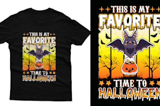 create custom spooky halloween t shirt design