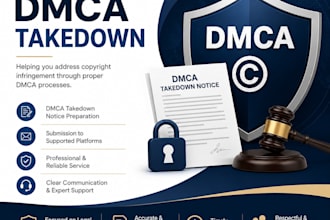 prepare and submit professional dmca takedown notices