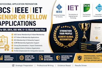 prepare bcs ieee iet senior or fellow applications for eb1 eb2 niw