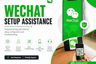 help you create a wechat account
