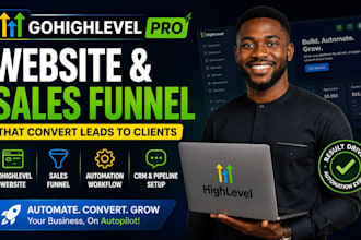 setup go high level website gohighlevel sales funnel ghl landing page automation
