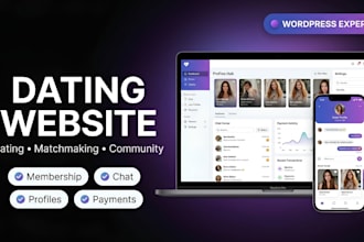 build dating website, matchmaking website and dating platform