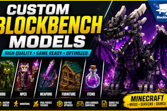 create custom blockbench models, animations and minecraft assets
