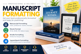 manuscript formatting, ebook format, kindle formatting, ingramspark formatting