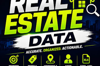 scrape real estate data from zillow realtor redfin and any website