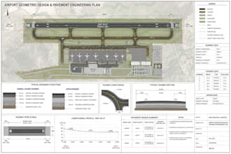 create airport geometric design and pavement engineering plans