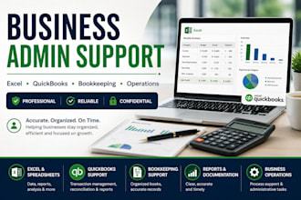 provide business admin and quickbooks support
