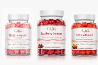 product labelling and mockup