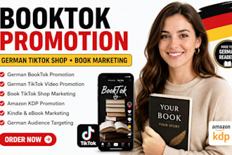 do german booktok promotion, german book tiktok shop, tiktok video promotion