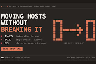 migrate your wordpress site to a new host with zero downtime