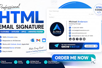 do html email signature clickable email outlook signature apple animated footer