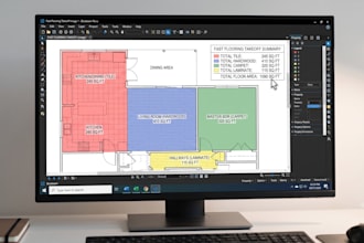 do an accurate flooring takeoff from your blueprints in 24 hours
