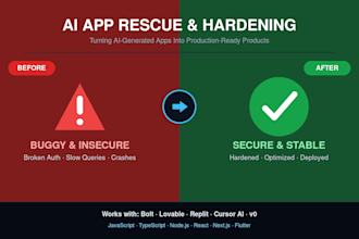 fix, debug and rescue your ai generated vibe coded app