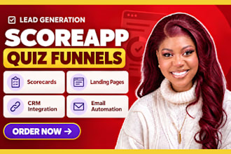 build scoreapp quiz funnel scorecard for score app landing page for lead gen