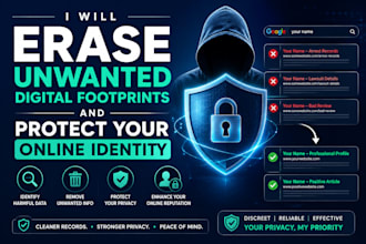 erase unwanted digital footprints and protect your online identity