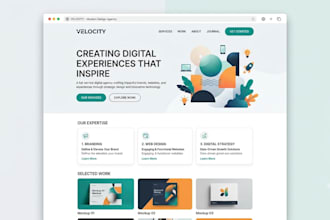 create a modern ai business website