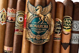 do unique cigar label, cigar logo, cigar band  cigar box design for your brand