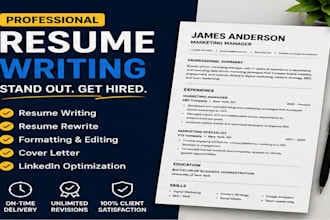 write a professional resume and cover letter