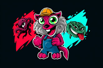 design a badass mascot logo for sports twitch and esports