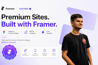 design or develop modern framer or wordpress site or do figma to framer website