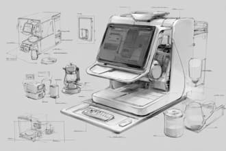 design your concept art product using digital drawing