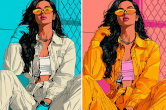 do a into professional pop art artwork