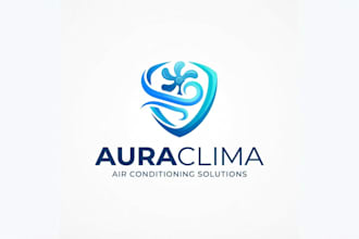 design a professional air conditioning brand logo