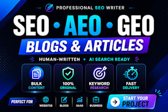 write human GEO aeo content that boost ranking traffic and authority