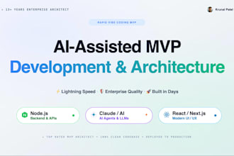 be your expert ai assisted saas mvp development
