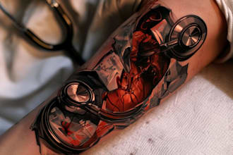 sketch realistic professional medical illustrations