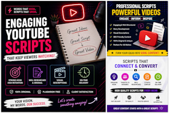 write engaging youtube scripts