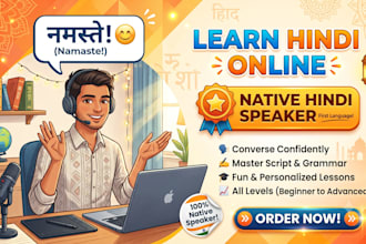 teach you conversational and authentic hindi lessons