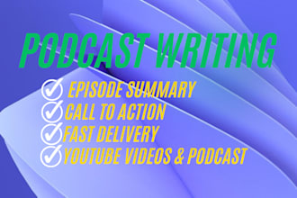 write your podcast show notes for SEO