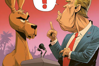 draw political cartoon and comic strip