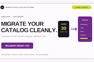 migrate your amazon catalog to walmart marketplace