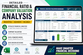 perform detailed financial ratio and company valuation analysis