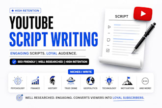 write any of your youtube video scripts