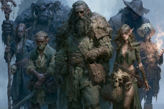 paint your dark fantasy or scifi characters